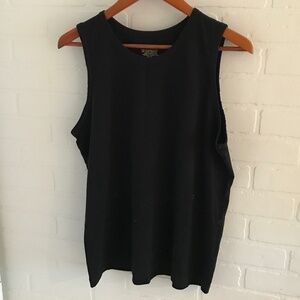 Hunt Club Men’s Tank Sleeveless Solid Black Size M